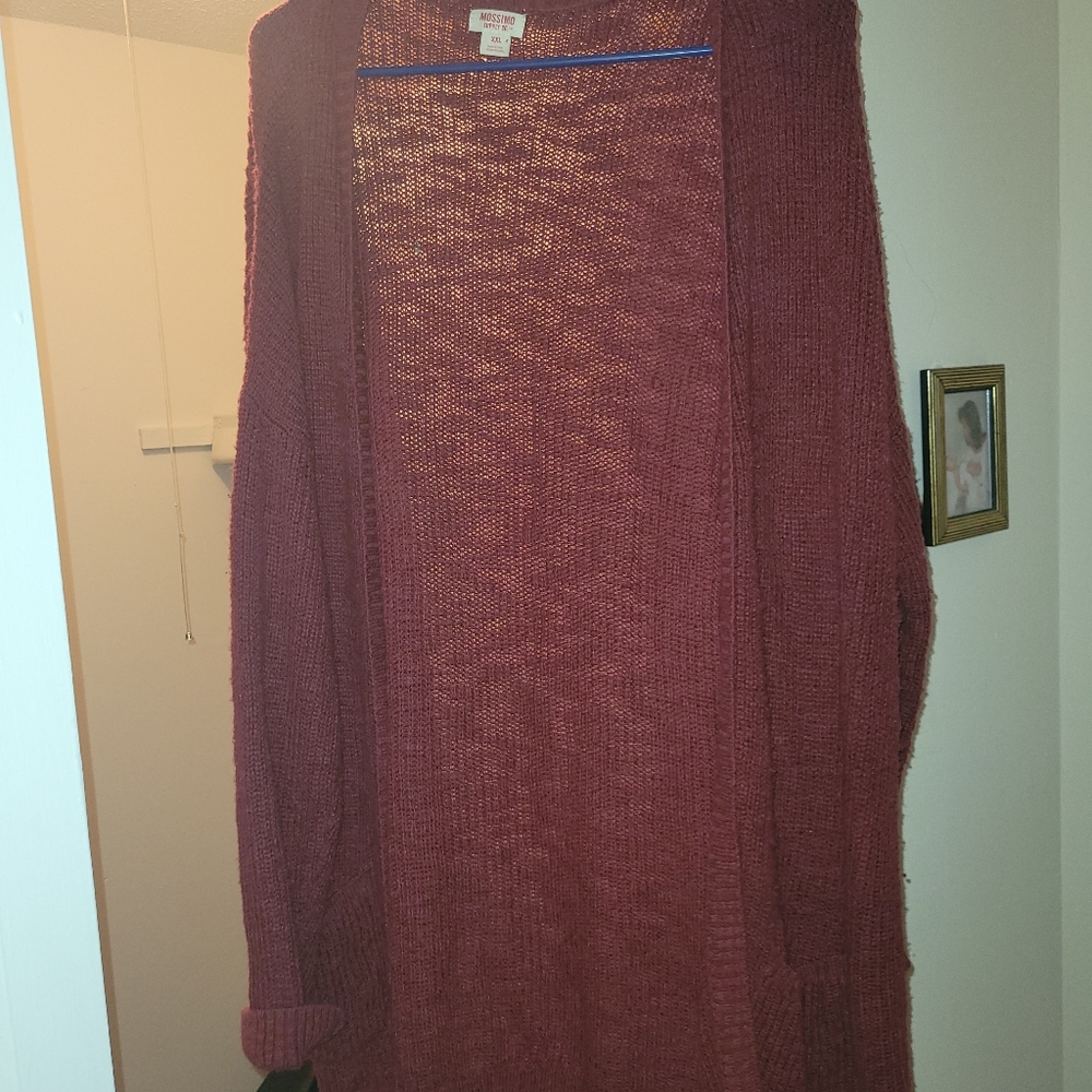 Red over sized sweater